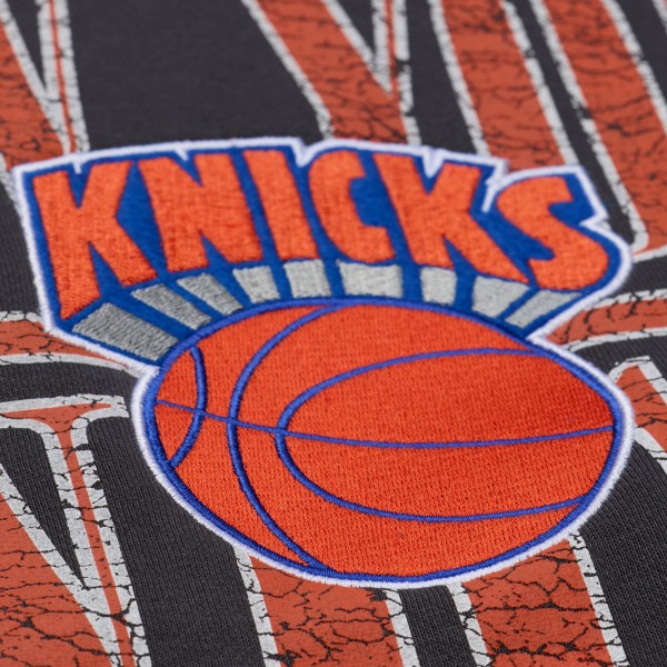 New York Knicks Mitchell & Ness Black NBA Downtown Collection Fleece Sweatshirt