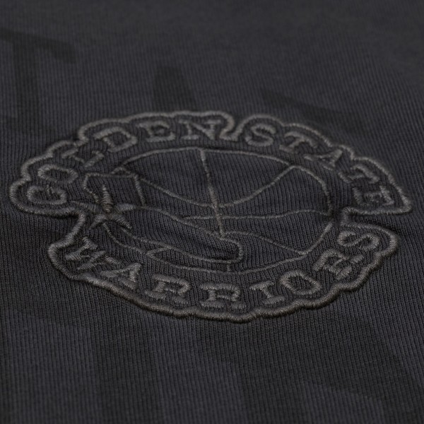 Golden State Warriors Mitchell & Ness Black Downtown Collection Premium T-Shirt