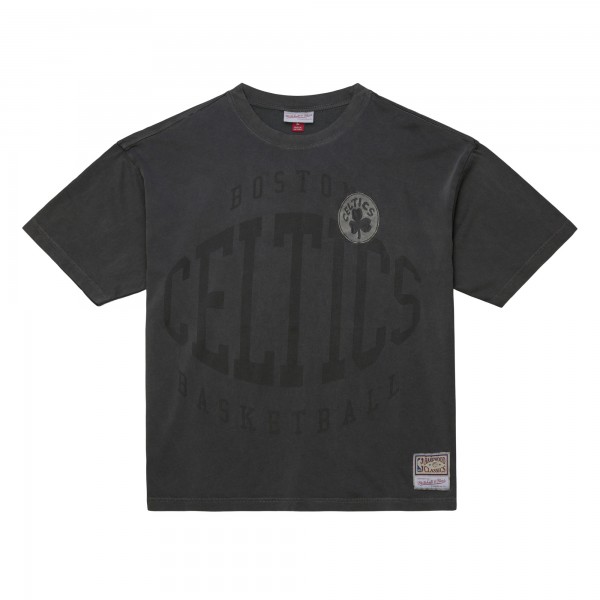 Boston Celtics Mitchell & Ness Black Downtown Collection Premium T-Shirt