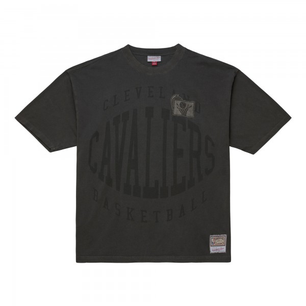 Cleveland Cavaliers Mitchell & Ness Black Downtown Collection Premium T-Shirt