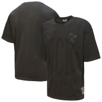 Milwaukee Bucks Mitchell & Ness Black Downtown Collection Premium T-Shirt