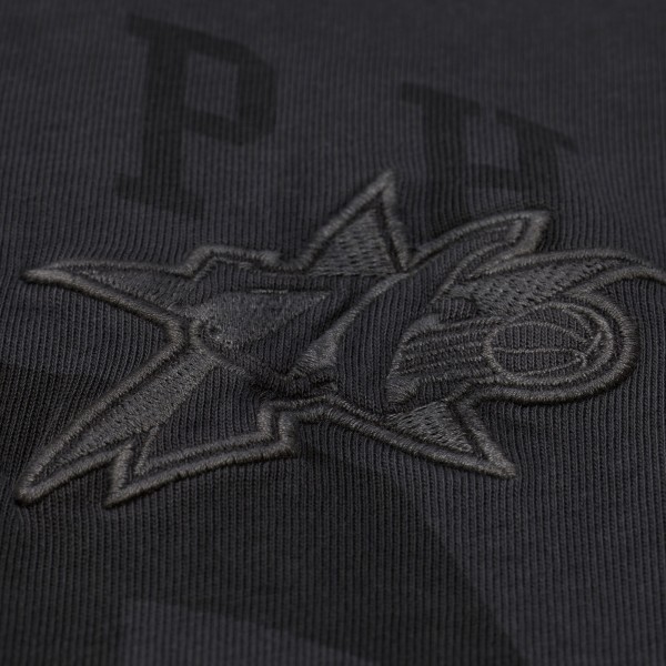 Philadelphia 76ers Mitchell & Ness Black Downtown Collection Premium T-Shirt