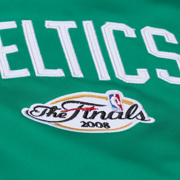 Boston Celtics Mitchell & Ness Green Throw It Back Heavyweight Full-Zip Satin Jacket