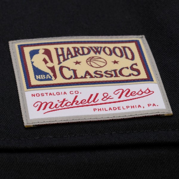 WoChicago Bulls Mitchell & Ness Black Full-Zip Mechanic Jacket