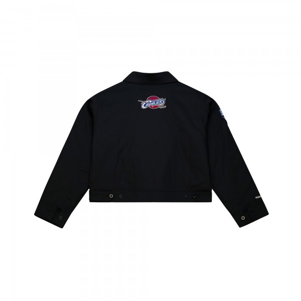 Женская Cleveland Cavaliers Mitchell & Ness Black Full-Zip Mechanic Jacket