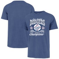 Los Angeles Dodgers 47 Royal 2025 National League Champions Franklin T-Shirt