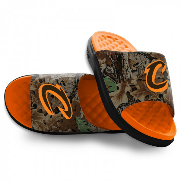 Unisex Cleveland Cavaliers ISlide RealTree Advantage Camo Motive Slide Sandals