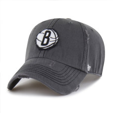 Бейсболка Brooklyn Nets 47 Charcoal Weathered Clean Up