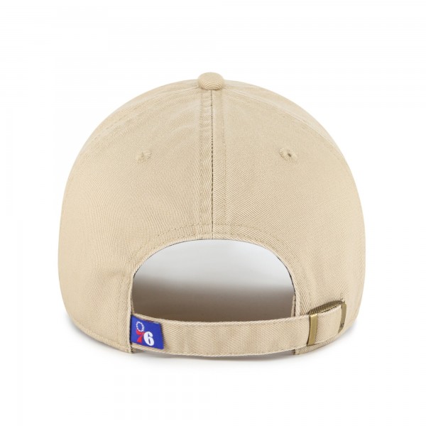 Бейсболка Philadelphia 76ers 47 Khaki Logo Clean Up