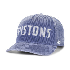 Detroit Pistons 47 Blue Reclaim Snow Wash Corduroy Adjustable Hitch Hat