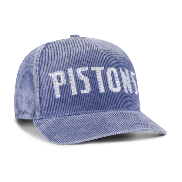 Detroit Pistons 47 Blue Reclaim Snow Wash Corduroy Adjustable Hitch Hat