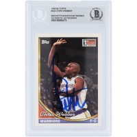 Chris Webber Golden State Warriors Autographed 1993-94 Topps #224 Beckett Fanatics Witnessed Authenticated Rookie Card