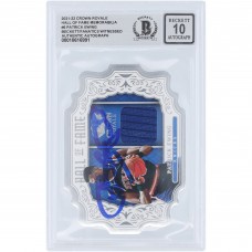 Patrick Ewing New York Knicks Autographed 2021-22 Panini Crown Royale Hall Of Fame Memorabilia Jersey Relic #HM-PEW Beckett Fanatics Witnessed Authenticated 10 Card