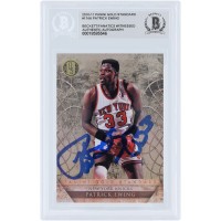 Patrick Ewing New York Knicks Autographed 2010-11 Panini Gold Standard #174 #/299 Beckett Fanatics Witnessed Authenticated Card