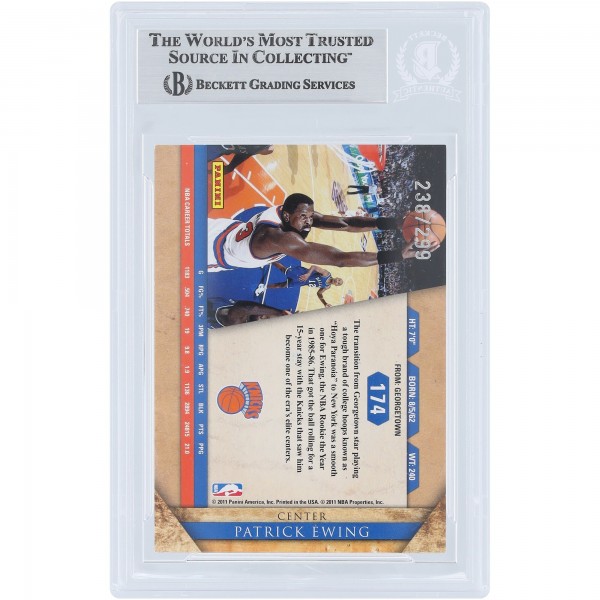Patrick Ewing New York Knicks Autographed 2010-11 Panini Gold Standard #174 #/299 Beckett Fanatics Witnessed Authenticated Card