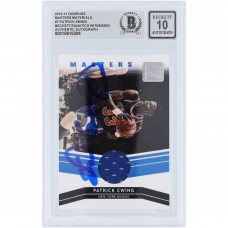 Patrick Ewing New York Knicks Autographed 2010-11 Panini Donruss Masters Materials Jersey Relic #7 #/299 Beckett Fanatics Witnessed Authenticated 10 Card