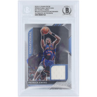 Карточка Patrick Ewing New York Knicks Autographed 2020-21 Panini Prizm Sensational Swatches Jersey Relic #SSW-PEW Beckett Fanatics Witnessed Authenticated