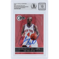 Chauncey Billups New York Knicks Autographed 2010-11 Panini Totally Certified Totally Red #66 #/499 Beckett Fanatics Witnessed Authenticated 10 Card