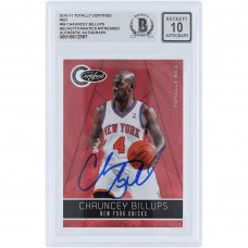 Chauncey Billups New York Knicks Autographed 2010-11 Panini Totally Certified Totally Red #66 #/499 Beckett Fanatics Witnessed Authenticated 10 Card