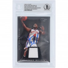 Chauncey Billups New York Knicks Autographed 2010-11 Panini Elite Black Box Materials Jersey Relic #32 #/99 Beckett Fanatics Witnessed Authenticated Card