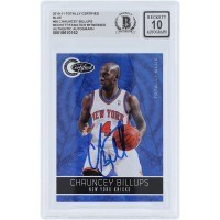 Chauncey Billups New York Knicks Autographed 2010-11 Panini Totally Certified Totally Blue #66 #/299 Beckett Fanatics Witnessed Authenticated 10 Card