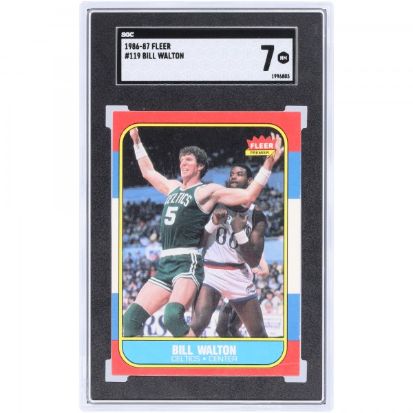 Bill Walton Boston Celtics 1986-87 Fleer #119 SGC Authenticated 7 Card