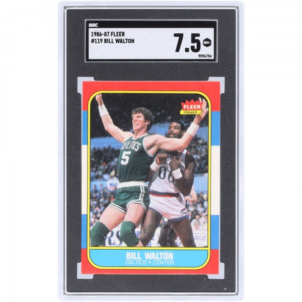 Bill Walton Boston Celtics 1986-87 Fleer #119 SGC Authenticated 7.5 Card