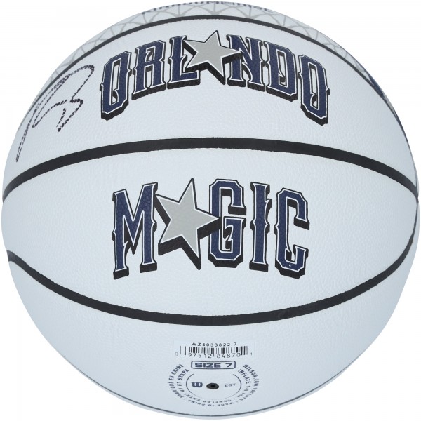 Paolo Banchero Orlando Magic Autographed Fanatics Authentic Wilson 2024-25 City Edition Basketball