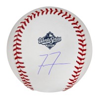 Freddie Freeman Los Angeles Dodgers Autographed Fanatics Authentic 2025 World Series Logo Baseball