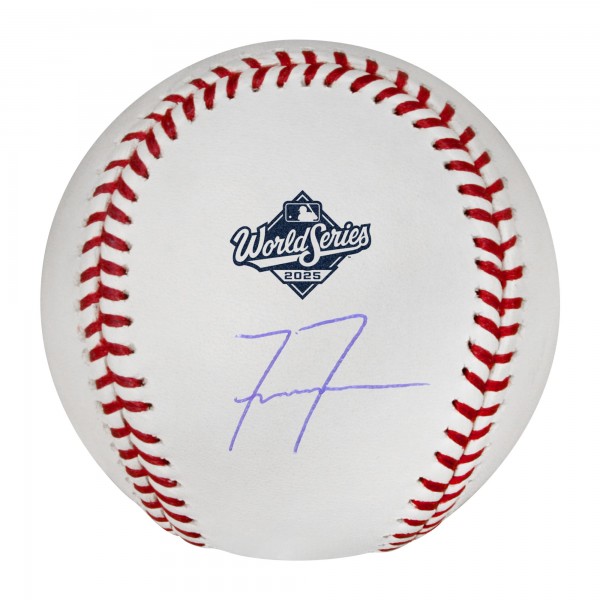 Freddie Freeman Los Angeles Dodgers Autographed Fanatics Authentic 2025 World Series Logo Baseball