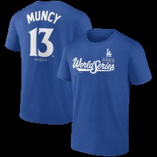 Los Angeles Dodgers Max Muncy Royal 2025 World Series Name & Number T-Shirt