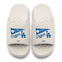 Unisex Los Angeles Dodgers ISlide Cream 2025 National League Champions Collage Motive Slide Sandals