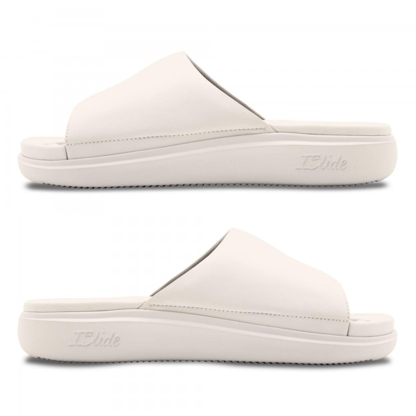 Unisex Los Angeles Dodgers ISlide Cream 2025 National League Champions Collage Motive Slide Sandals