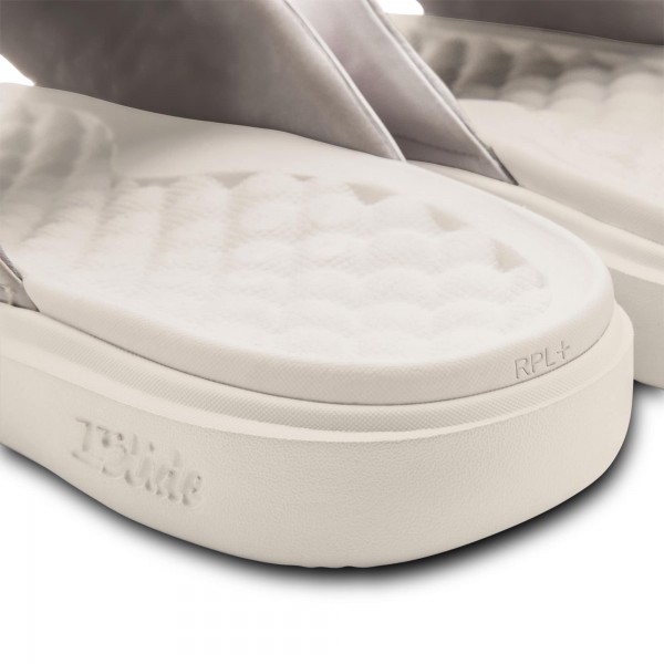 Unisex Los Angeles Dodgers ISlide Cream 2025 National League Champions Collage Motive Slide Sandals