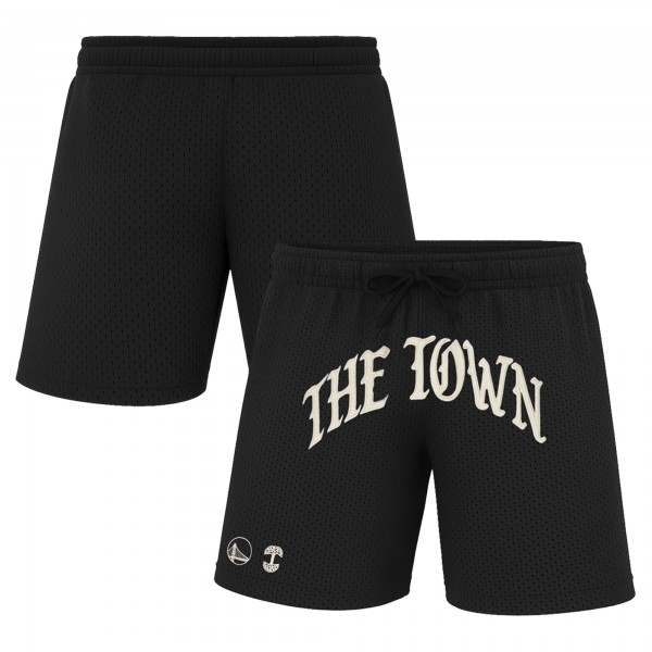 Unisex Golden State Warriors Oaklandish Black 2025/26 City Edition Arched Letter Shorts