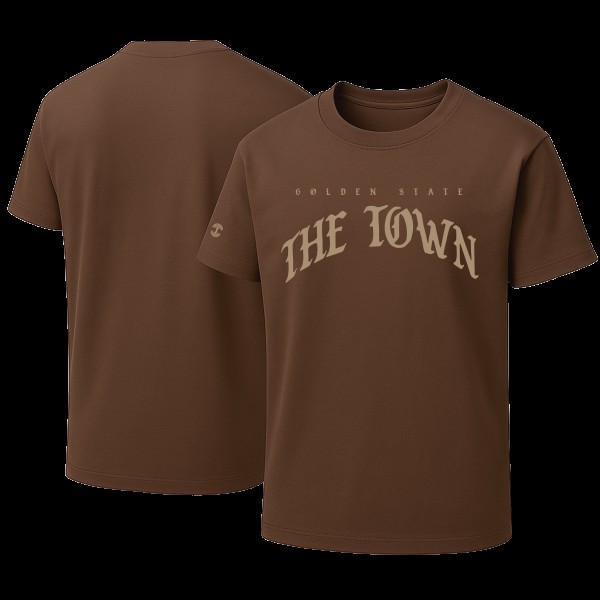 Golden State Warriors Oaklandish Unisex 2025/26 City Edition Pirate Letter T-Shirt - Brown
