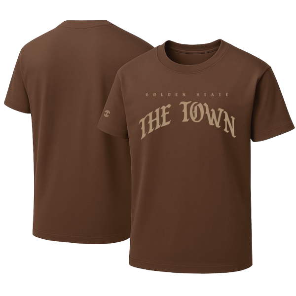 Футболка Unisex Golden State Warriors Oaklandish Brown 2025/26 City Edition Pirate Letter