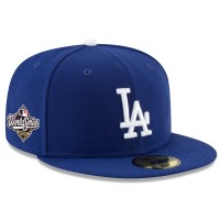 Бейсболка Los Angeles Dodgers New Era Royal 2025 World Series Side Patch 59FIFTY