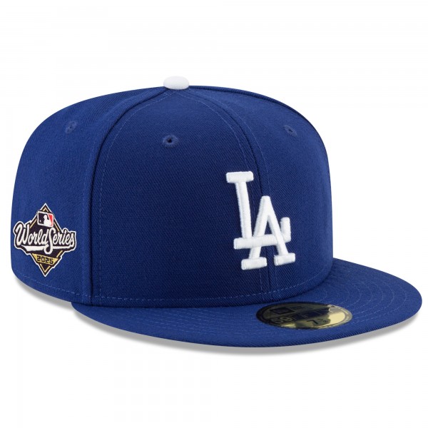 Бейсболка Los Angeles Dodgers New Era Royal 2025 World Series Side Patch 59FIFTY