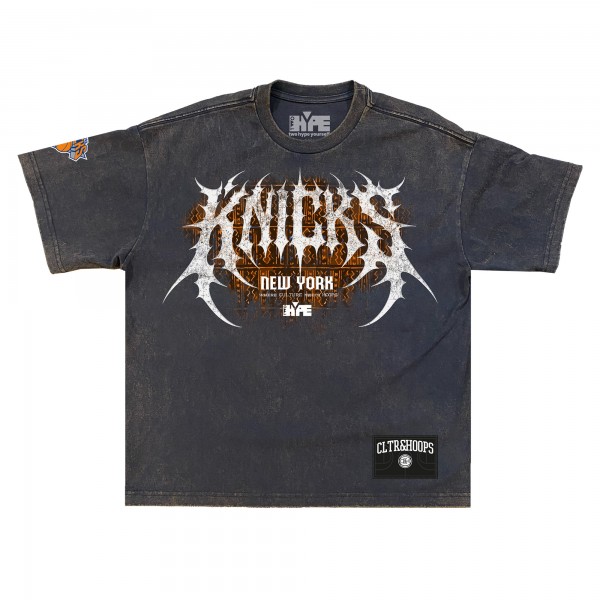 New York Knicks Gray Shock Wave Collection Premium T-Shirt