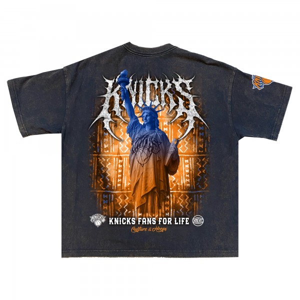 New York Knicks Gray Shock Wave Collection Premium T-Shirt