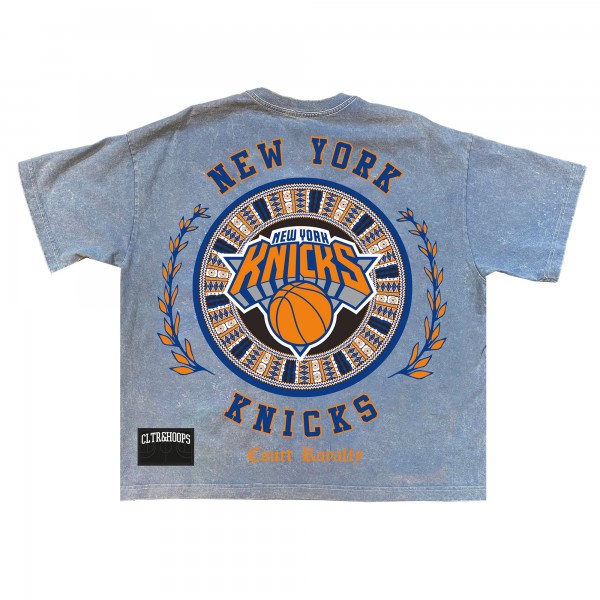 New York Knicks Powder Blue Culture Worldwide Collection Premium T-Shirt