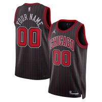Именная джерси Unisex Chicago Bulls Jordan Brand Black Swingman - Statement Edition