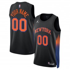 Именная джерси Unisex New York Knicks Jordan Brand Black Swingman - Statement Edition