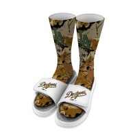Unisex Los Angeles Dodgers ISlide RealTree Camo Socks & Slide Bundle