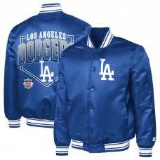 Los Angeles Dodgers Starter Royal Home Plate Printed Graphic Satin Full-Snap Varsity Jacket