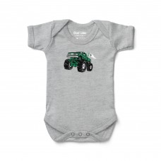 Newborn Boston Celtics Chad & Jake Gray Monster Truck Graphic Bodysuit