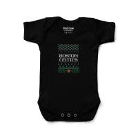 Малышам Boston Celtics Chad & Jake Black X-mas Graphic Bodysuit