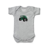 Малышам Boston Celtics Chad & Jake Gray Monster Truck Graphic Bodysuit