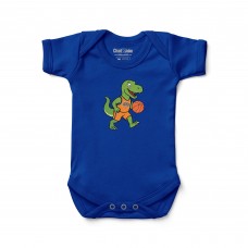 Малышам New York Knicks Chad & Jake Royal Dino Basketball Graphic Bodysuit